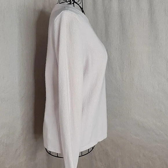 SAMANTHA TAYLOR Light Pink Cashmere Sweater Medium - Picture 3 of 5